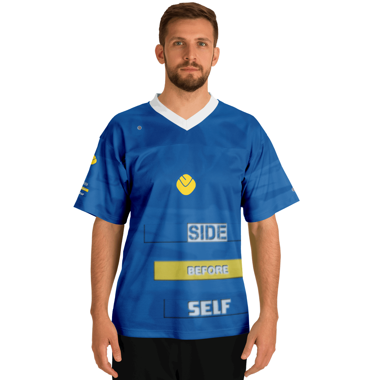  Just Being You, Your Way!-Activewear for Dudes | Get your best memories as the free style design for your next football shirt. Any design and base color!-Football Jersey - AOP - FREE STYLE SBS P3
