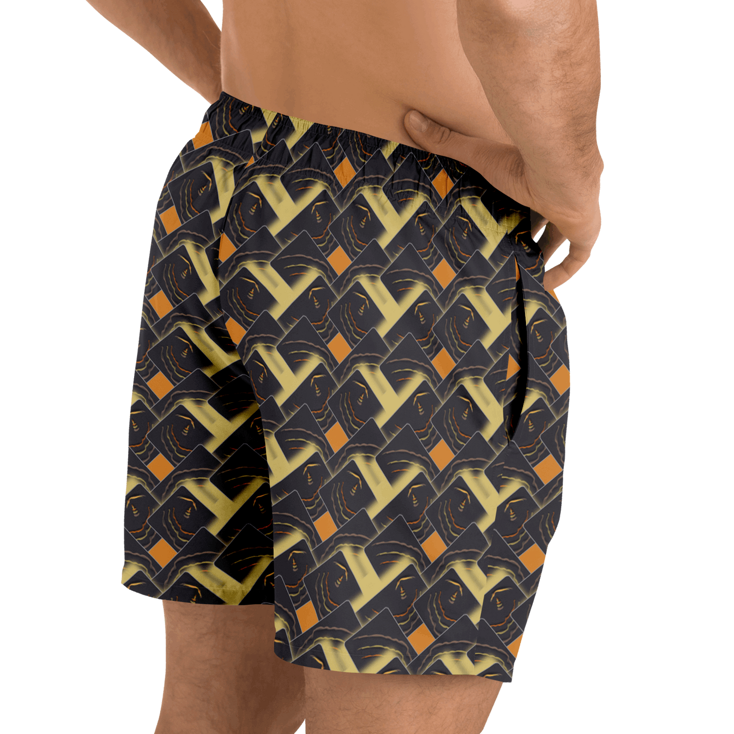  Just Being You, Your Way!-Activewear for Dudes | Look and feel like a Rivera playboy in these all-over-printed classic swimming trunks!-Swim Trunks - AOP - CC P0P1P2P3