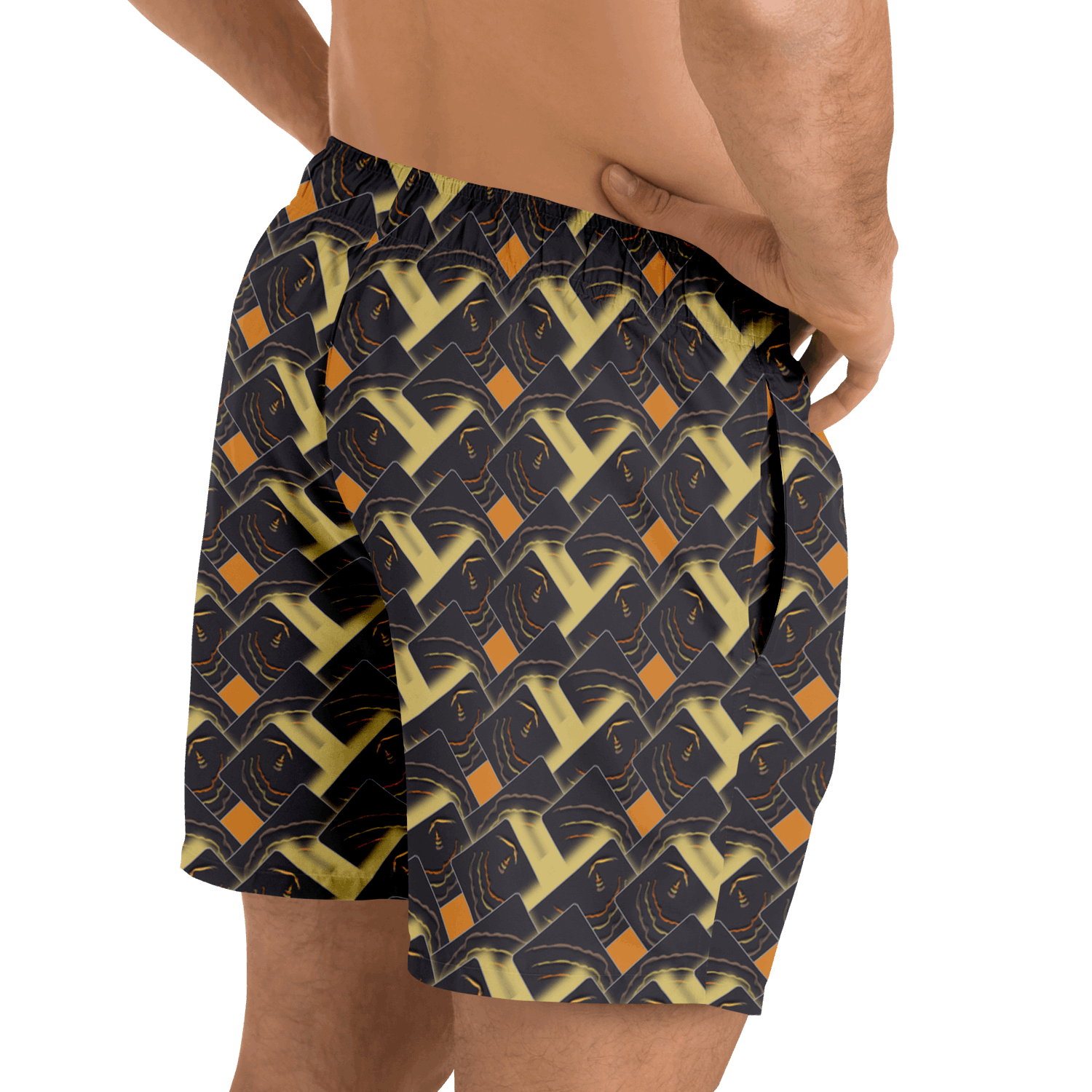  Just Being You, Your Way!-Activewear for Dudes | Look and feel like a Rivera playboy in these all-over-printed classic swimming trunks!-Swim Trunks - AOP - CC P0P1P2P3