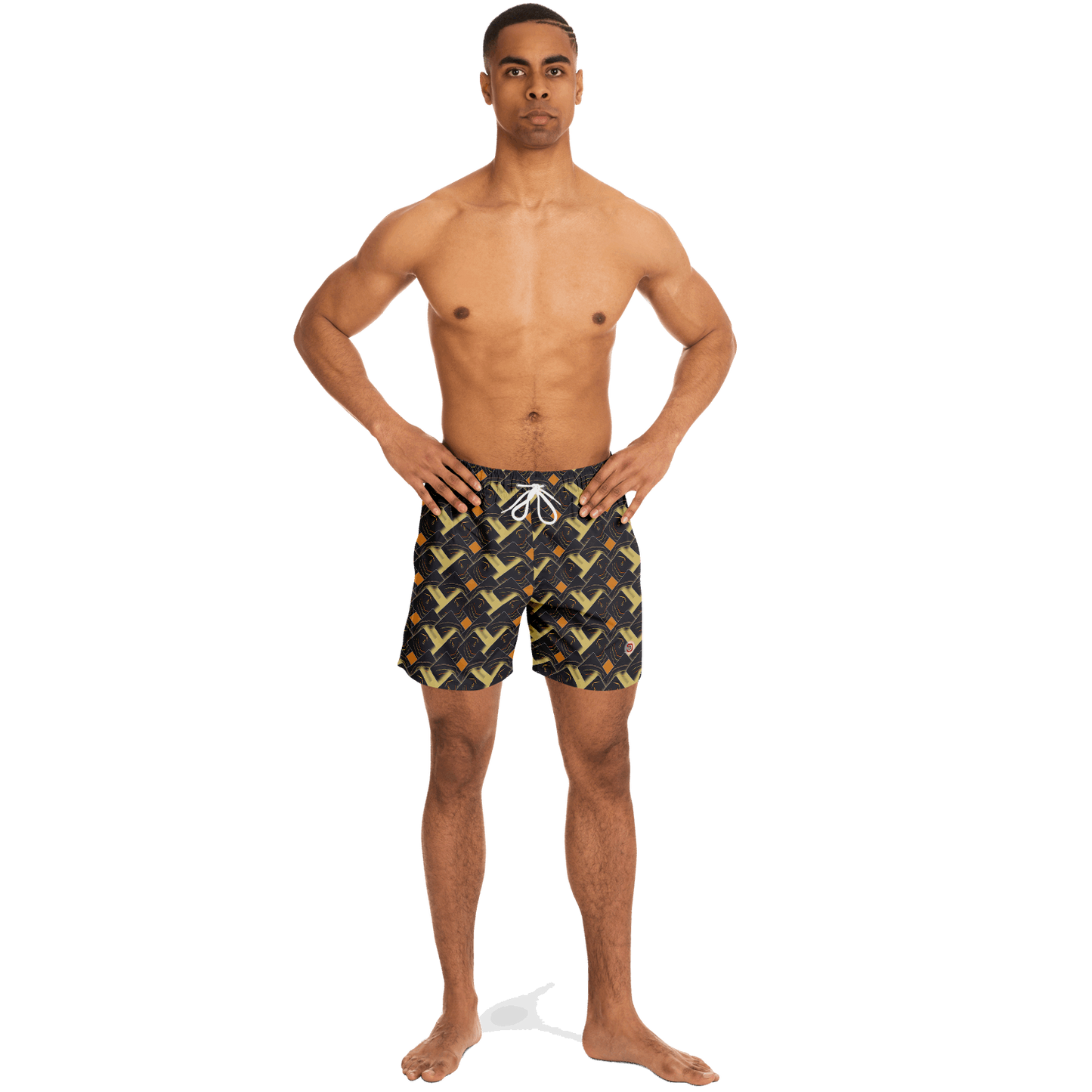  Just Being You, Your Way!-Activewear for Dudes | Look and feel like a Rivera playboy in these all-over-printed classic swimming trunks!-Swim Trunks - AOP - CC P0P1P2P3