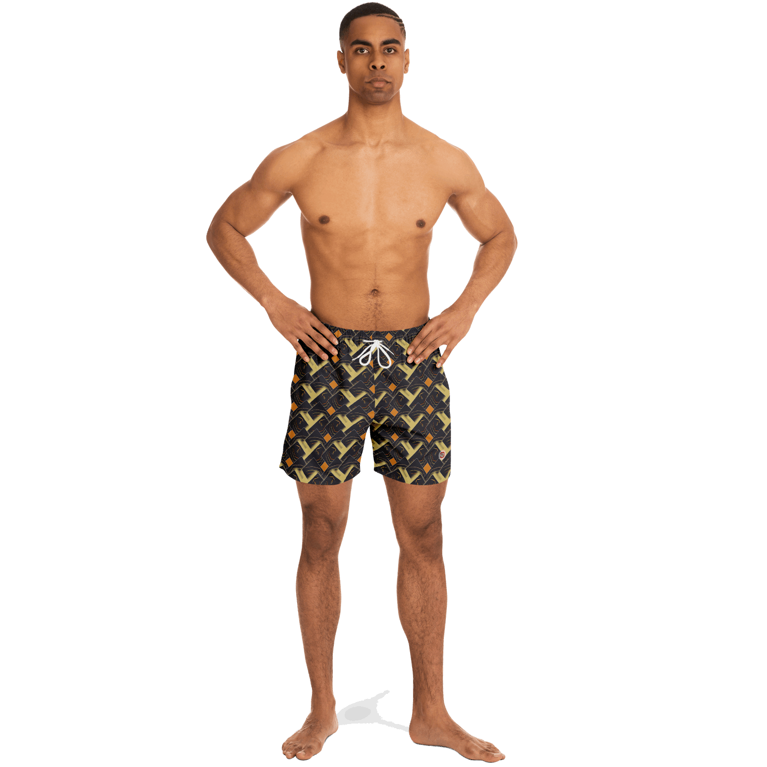  Just Being You, Your Way!-Activewear for Dudes | Look and feel like a Rivera playboy in these all-over-printed classic swimming trunks!-Swim Trunks - AOP - CC P0P1P2P3