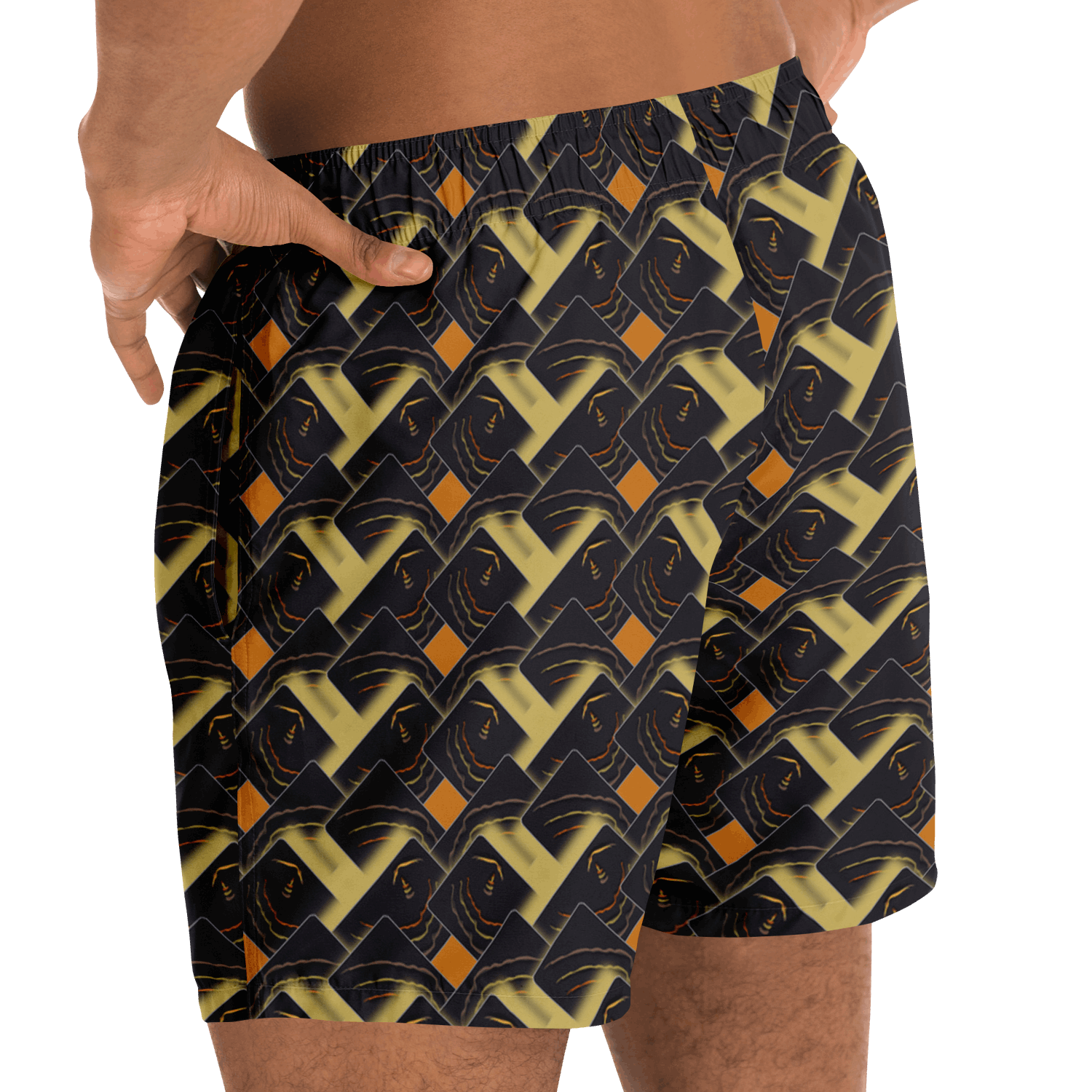  Just Being You, Your Way!-Activewear for Dudes | Look and feel like a Rivera playboy in these all-over-printed classic swimming trunks!-Swim Trunks - AOP - CC P0P1P2P3