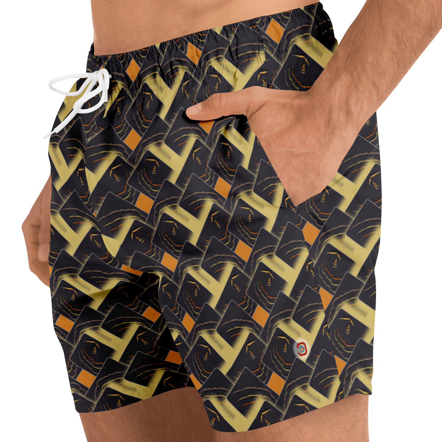  Just Being You, Your Way!-Activewear for Dudes | Look and feel like a Rivera playboy in these all-over-printed classic swimming trunks!-Swim Trunks - AOP - CC P0P1P2P3