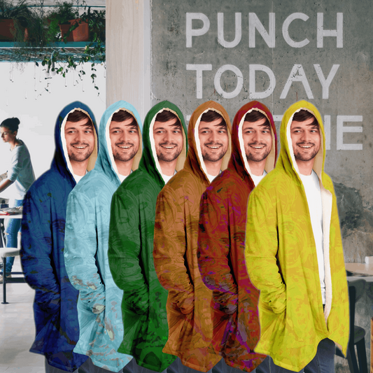 Just Being You, Your Way!-Activewear for Dudes | Your best memories as the design for your cloak. Any design and base color!-Microfleece Cloak - AOP MIX FREE STYLE P1P2P3