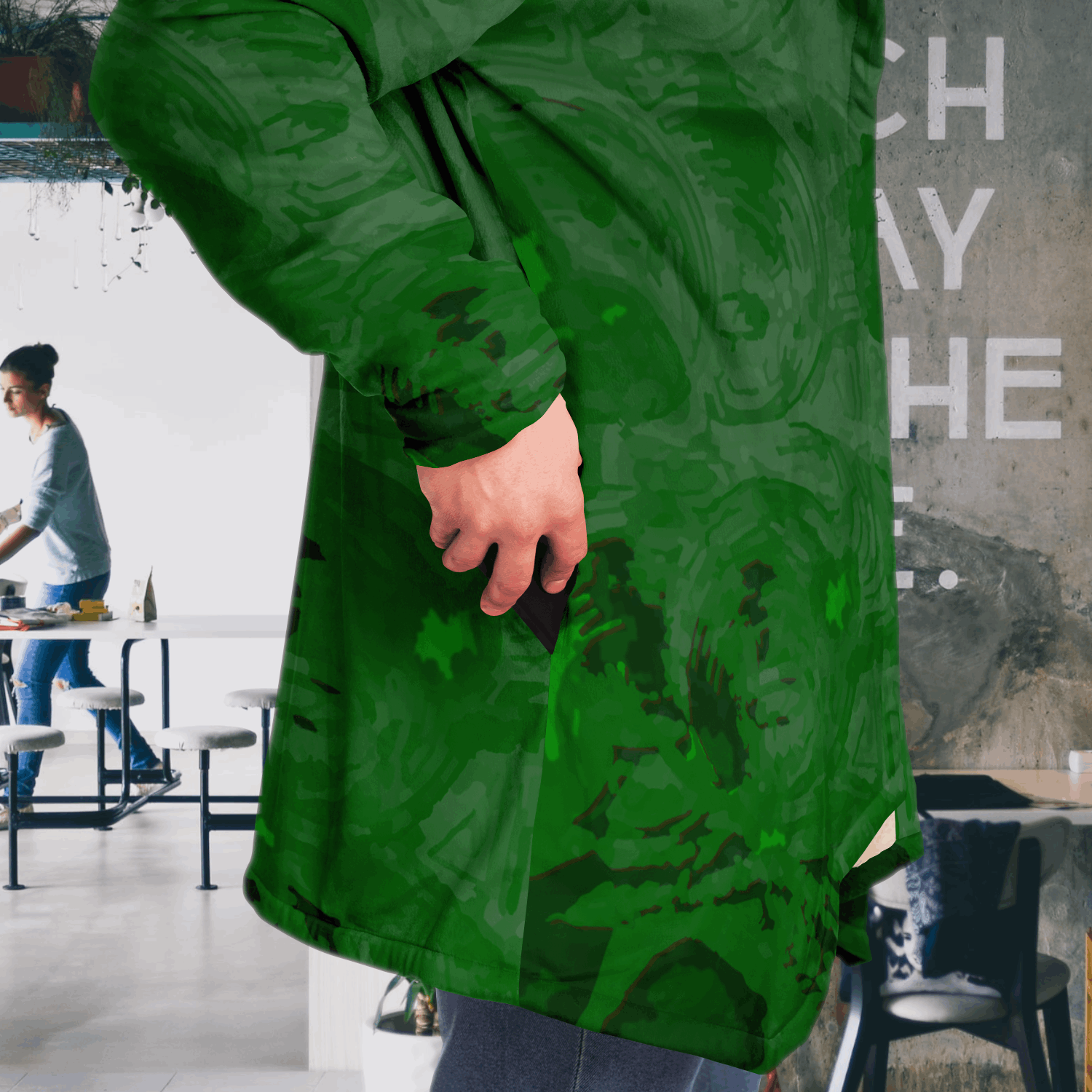  Just Being You, Your Way!-Activewear for Dudes | Your best memories as the design for your cloak. Any design and base color!-Microfleece Cloak - AOP MIX FREE STYLE P1P2P3