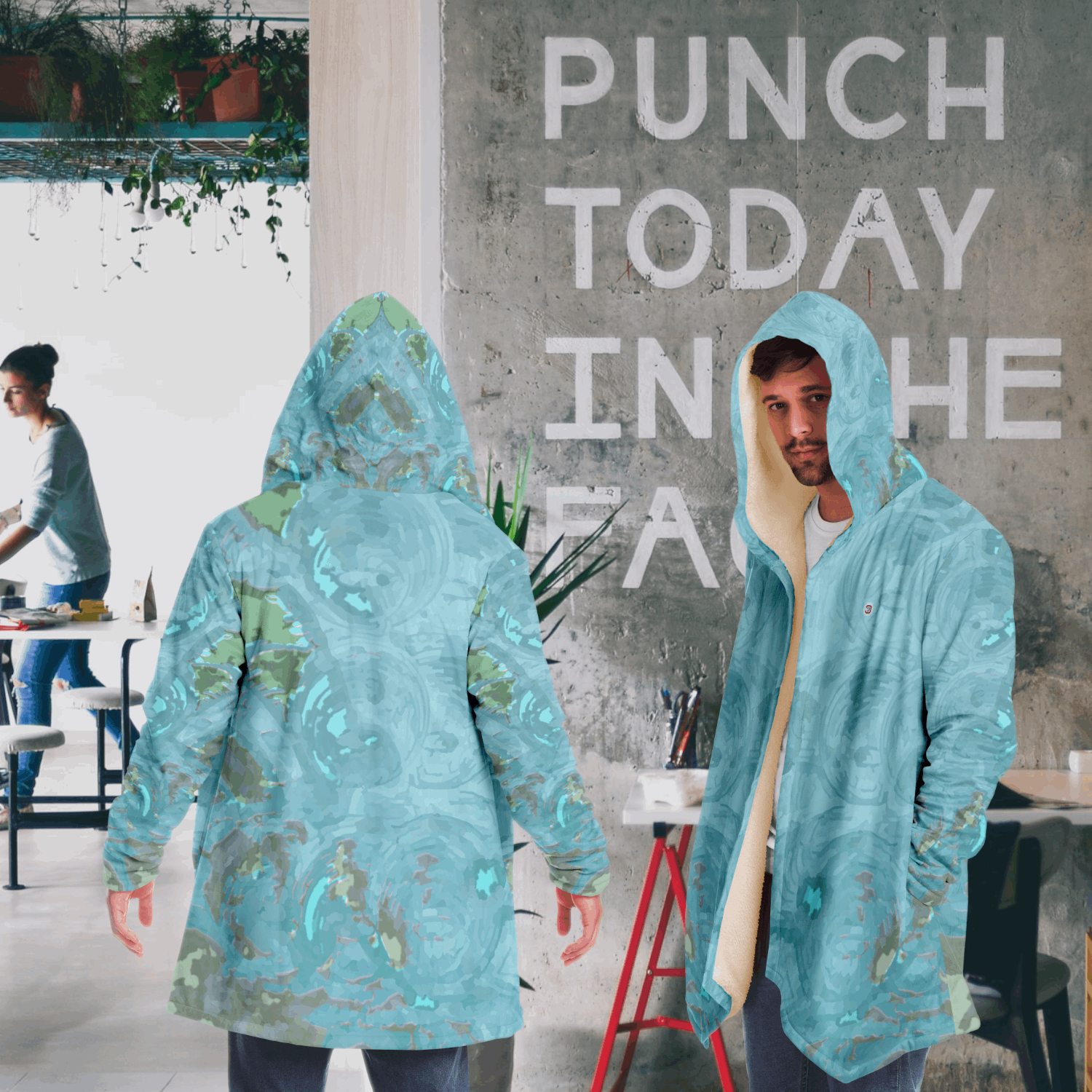  Just Being You, Your Way!-Activewear for Dudes | Your best memories as the design for your cloak. Any design and base color!-Microfleece Cloak - AOP MIX FREE STYLE P1P2P3