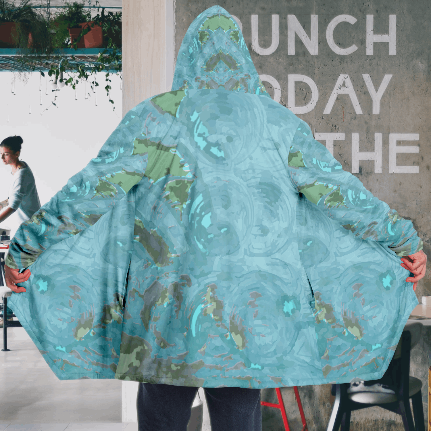  Just Being You, Your Way!-Activewear for Dudes | Your best memories as the design for your cloak. Any design and base color!-Microfleece Cloak - AOP MIX FREE STYLE P1P2P3