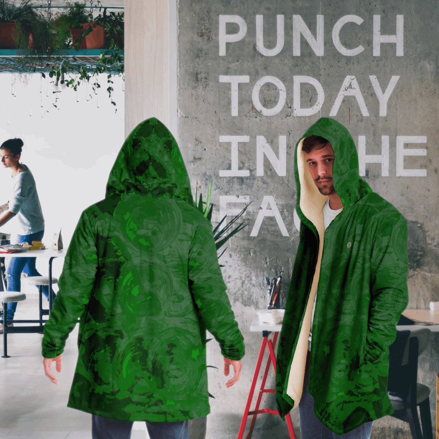 Just Being You, Your Way!-Activewear for Dudes | Your best memories as the design for your cloak. Any design and base color!-Microfleece Cloak - AOP MIX FREE STYLE P1P2P3