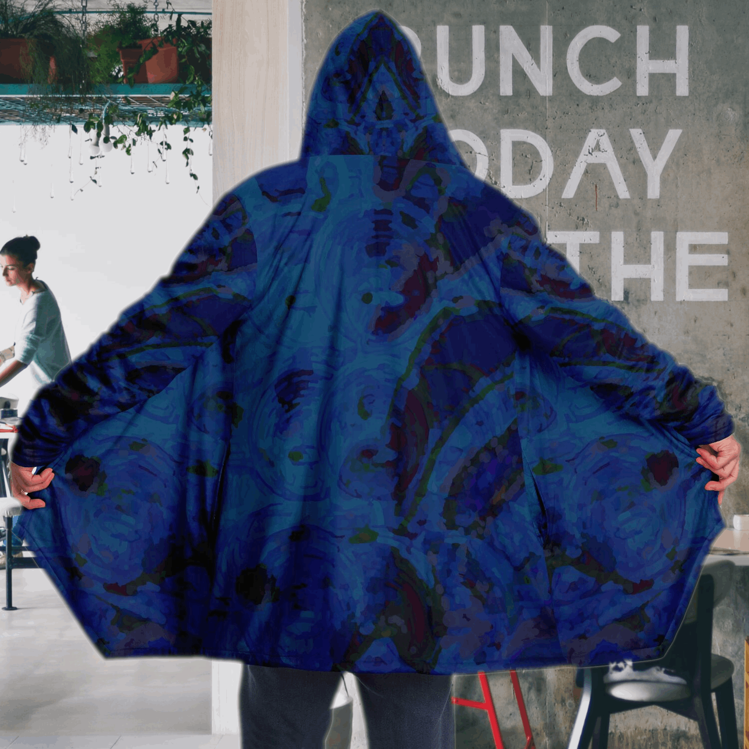  Just Being You, Your Way!-Activewear for Dudes | Your best memories as the design for your cloak. Any design and base color!-Microfleece Cloak - AOP MIX FREE STYLE P1P2P3