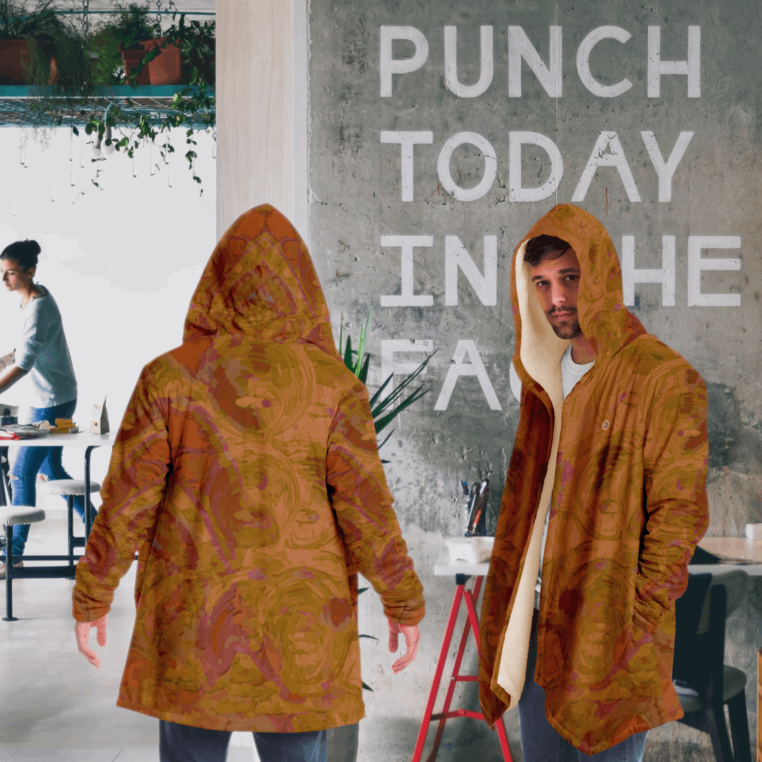  Just Being You, Your Way!-Activewear for Dudes | Your best memories as the design for your cloak. Any design and base color!-Microfleece Cloak - AOP MIX FREE STYLE P1P2P3