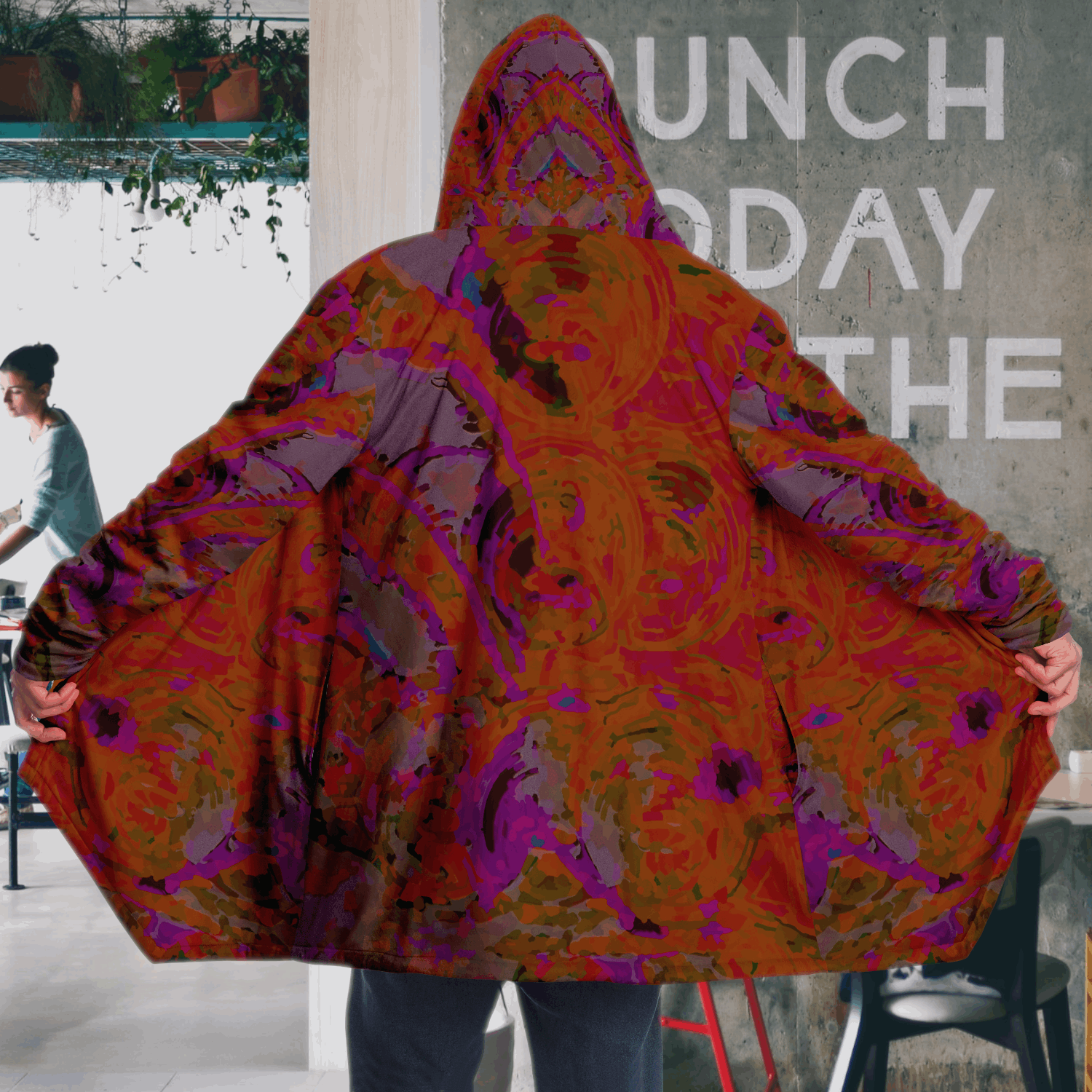  Just Being You, Your Way!-Activewear for Dudes | Your best memories as the design for your cloak. Any design and base color!-Microfleece Cloak - AOP MIX FREE STYLE P1P2P3