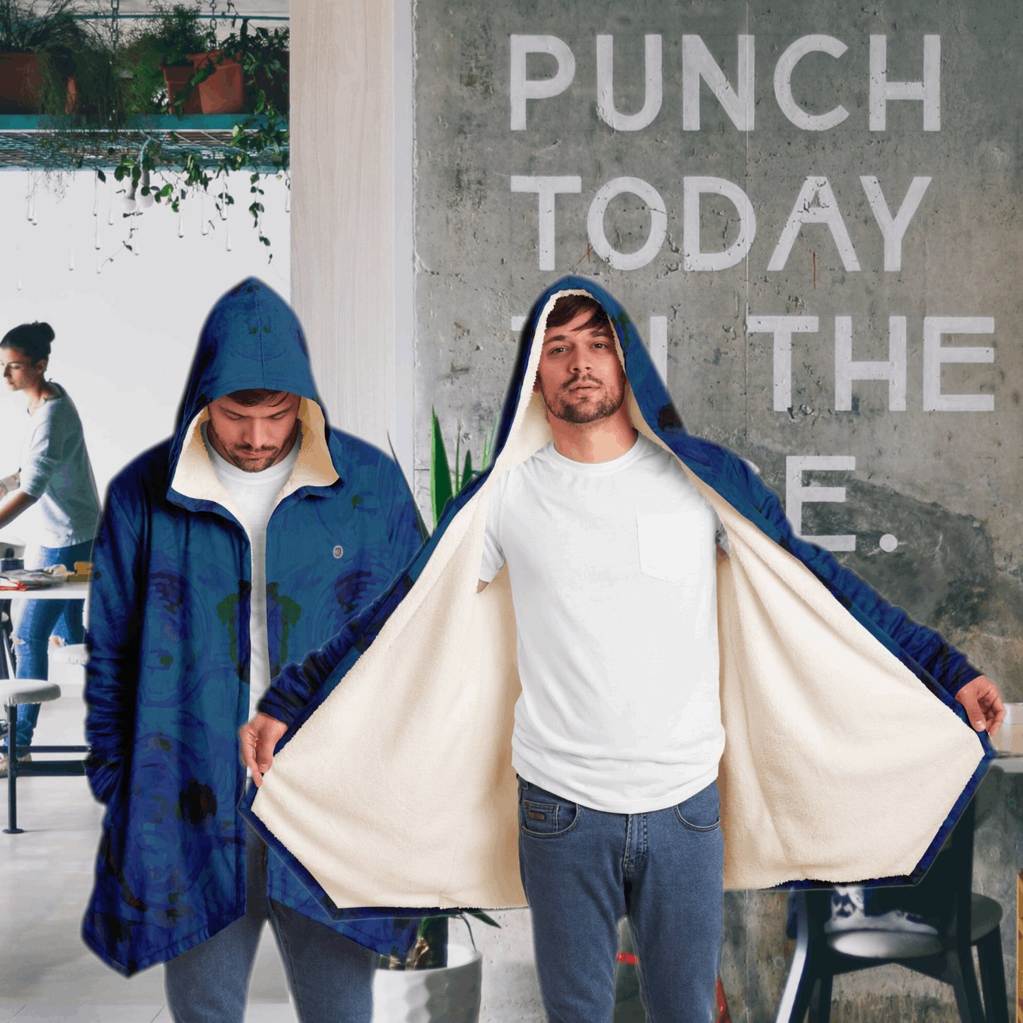  Just Being You, Your Way!-Activewear for Dudes | Your best memories as the design for your cloak. Any design and base color!-Microfleece Cloak - AOP MIX FREE STYLE P1P2P3