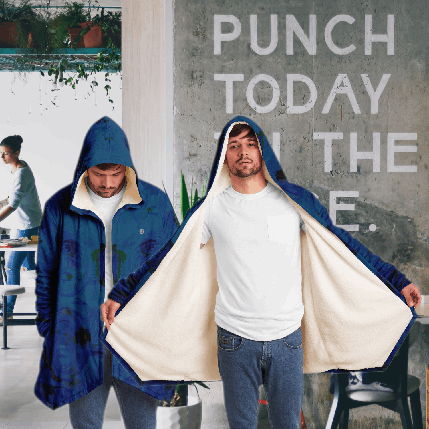  Just Being You, Your Way!-Activewear for Dudes | Your best memories as the design for your cloak. Any design and base color!-Microfleece Cloak - AOP MIX FREE STYLE P1P2P3