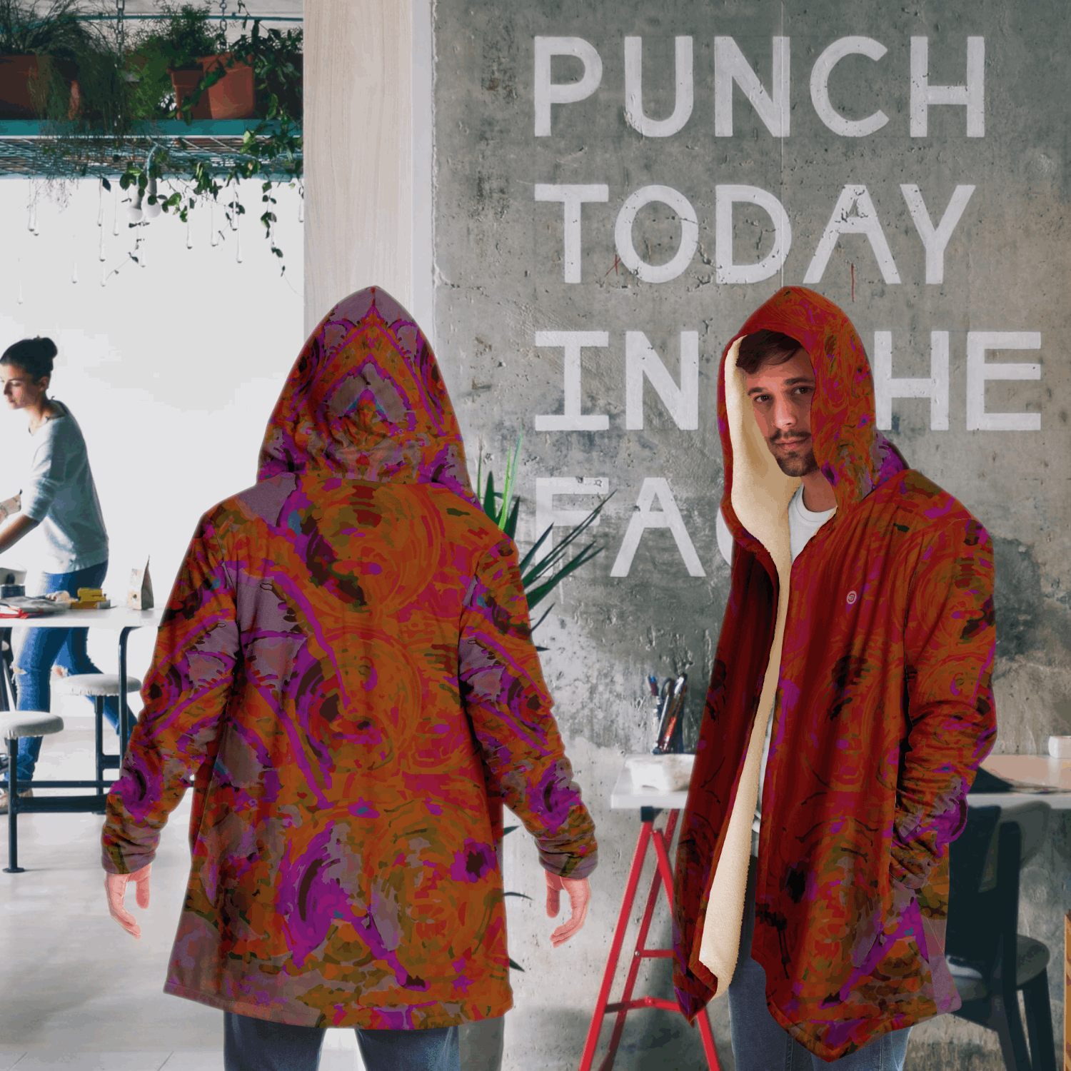  Just Being You, Your Way!-Activewear for Dudes | Your best memories as the design for your cloak. Any design and base color!-Microfleece Cloak - AOP MIX FREE STYLE P1P2P3