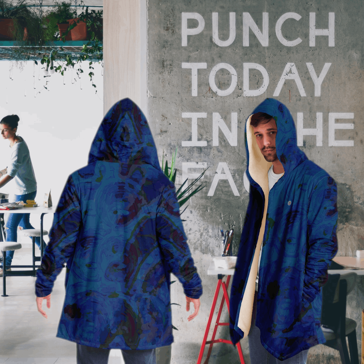  Just Being You, Your Way!-Activewear for Dudes | Your best memories as the design for your cloak. Any design and base color!-Microfleece Cloak - AOP MIX FREE STYLE P1P2P3
