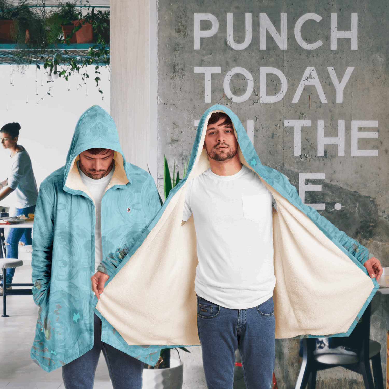  Just Being You, Your Way!-Activewear for Dudes | Your best memories as the design for your cloak. Any design and base color!-Microfleece Cloak - AOP MIX FREE STYLE P1P2P3