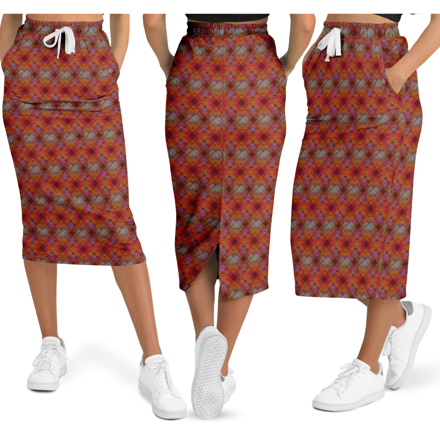  Just Being You, Your Way!-Loungewear for Divas | Rock the sporty chic look with this amazing skirt in great all-over-printed colors-Casual skirt - AOP - CC P0P1