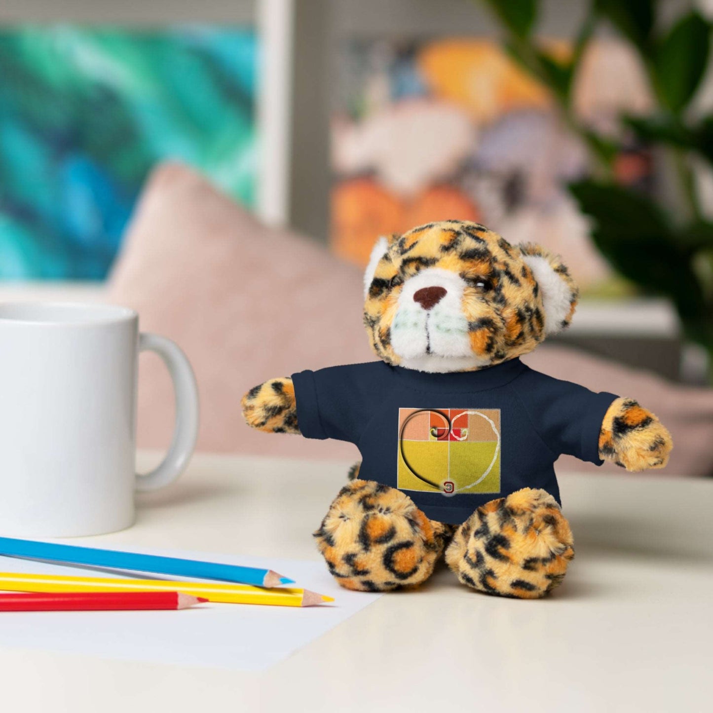 Baby Comforters | Adorable plush animal toy with T-Shirt and free personalized text Just Being You, Your Way!