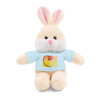 Baby Comforters | Adorable plush animal toy with T-Shirt and free personalized text Just Being You, Your Way!