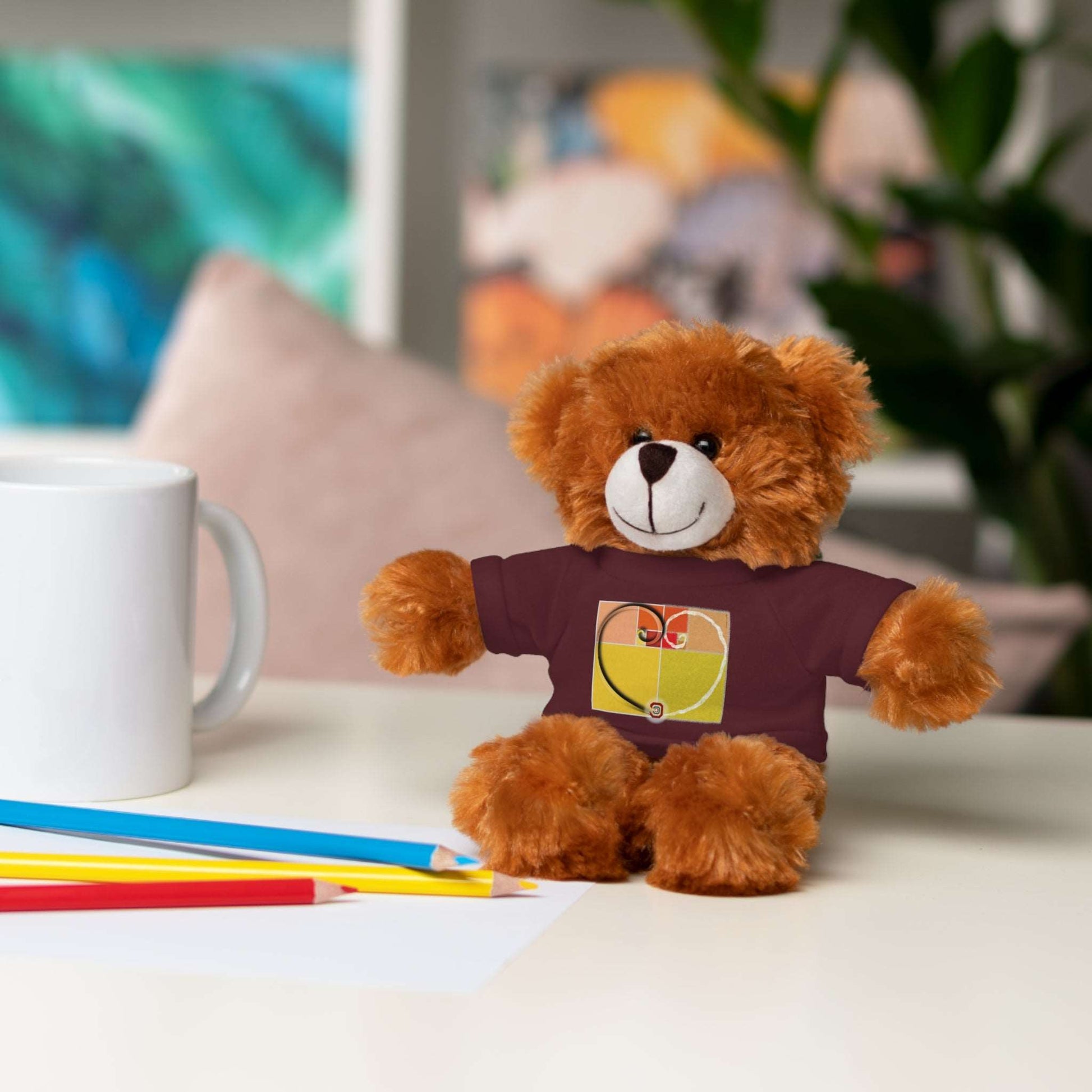 Baby Comforters | Adorable plush animal toy with T-Shirt and free personalized text Just Being You, Your Way!