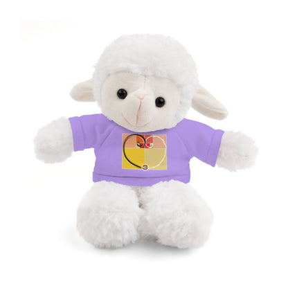 Baby Comforters | Adorable plush animal toy with T-Shirt and free personalized text Just Being You, Your Way!