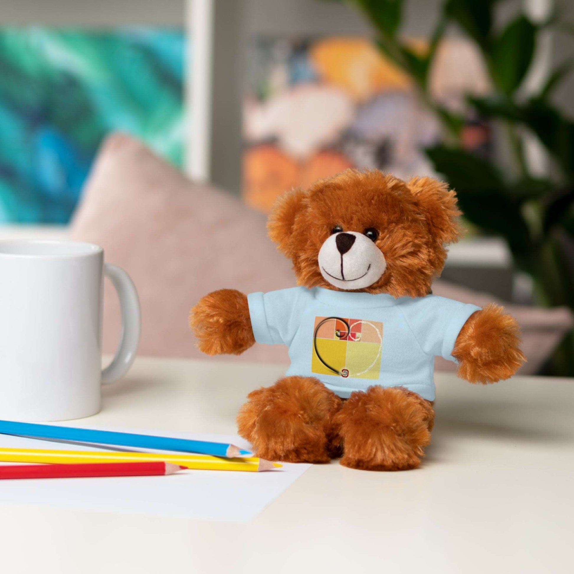 Baby Comforters | Adorable plush animal toy with T-Shirt and free personalized text Just Being You, Your Way!