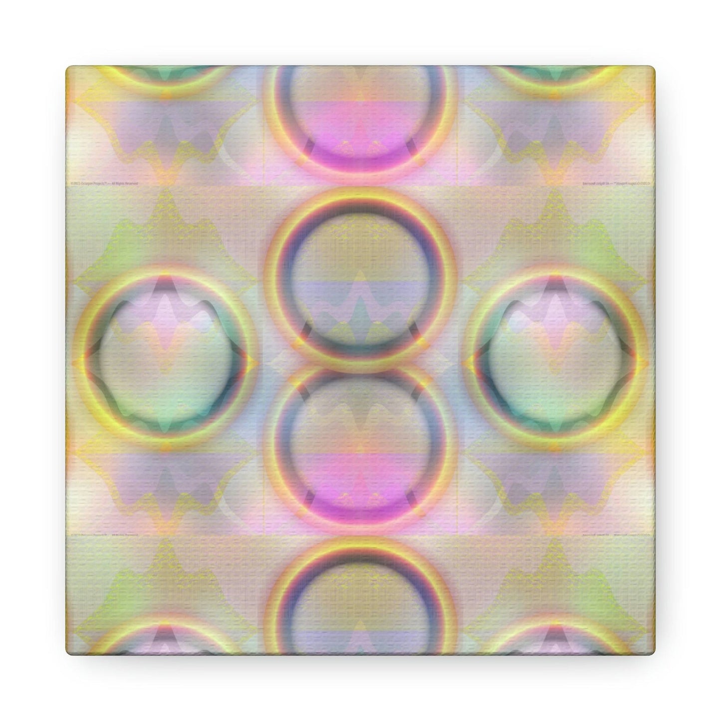  Just Being You, Your Way!-Canvas Wall Art | 4-Rings rainbow adds a splash of color and magic to your home-Canvas Print - 4R P0P1P2P3