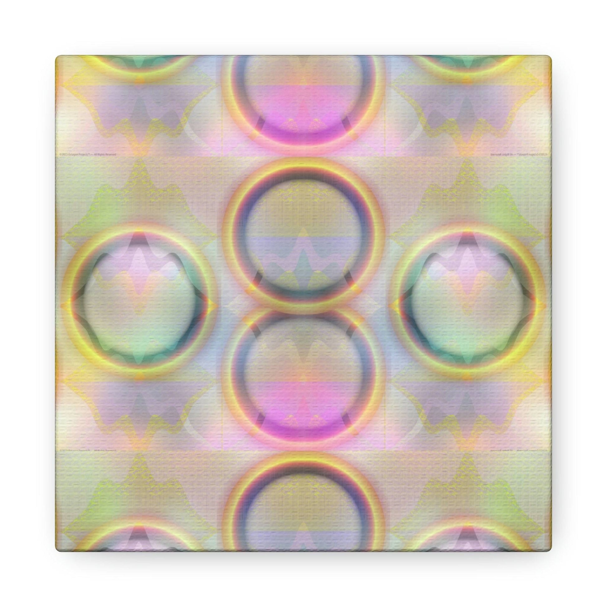  Just Being You, Your Way!-Canvas Wall Art | 4-Rings rainbow adds a splash of color and magic to your home-Canvas Print - 4R P0P1P2P3