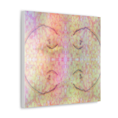  Just Being You, Your Way!-Canvas Wall Art | Four fish in a rainbow-colored sea captures the beauty and mystery of the deep-Canvas Print - 4F P0P1P2P3