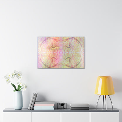  Just Being You, Your Way!-Canvas Wall Art | Four fish in a rainbow-colored sea captures the beauty and mystery of the deep-Canvas Print - 4F P0P1P2P3