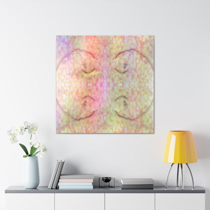  Just Being You, Your Way!-Canvas Wall Art | Four fish in a rainbow-colored sea captures the beauty and mystery of the deep-Canvas Print - 4F P0P1P2P3