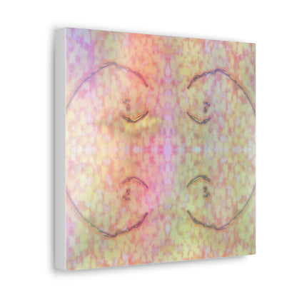  Just Being You, Your Way!-Canvas Wall Art | Four fish in a rainbow-colored sea captures the beauty and mystery of the deep-Canvas Print - 4F P0P1P2P3