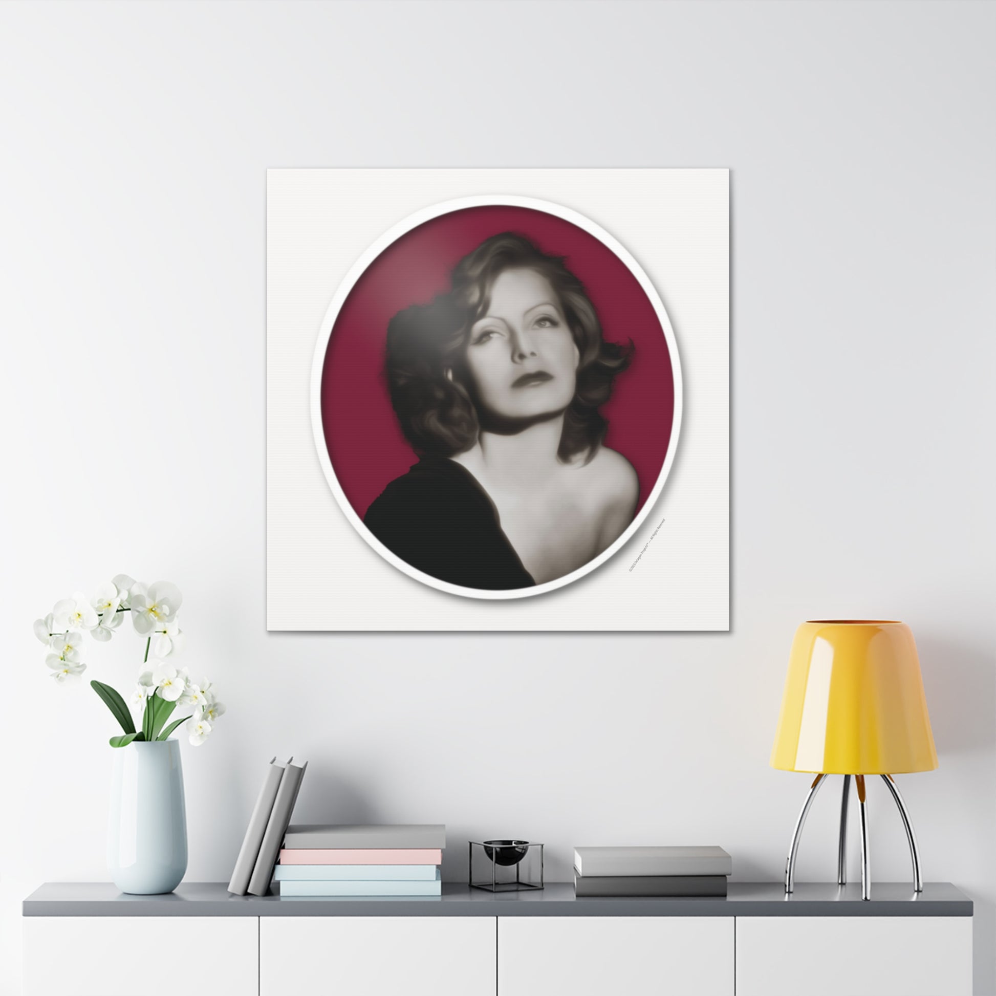  Just Being You, Your Way!-Canvas Wall Art | Greta Garbo captures the beauty and mystery of this Hollywood Diva-Canvas