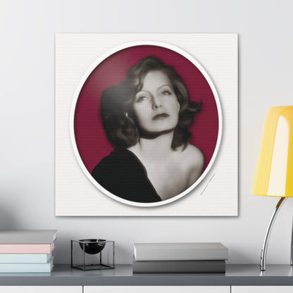  Just Being You, Your Way!-Canvas Wall Art | Greta Garbo captures the beauty and mystery of this Hollywood Diva-Canvas