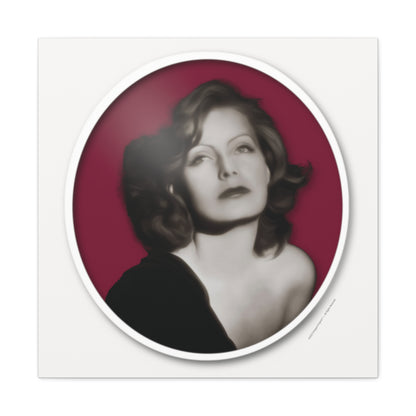  Just Being You, Your Way!-Canvas Wall Art | Greta Garbo captures the beauty and mystery of this Hollywood Diva-Canvas