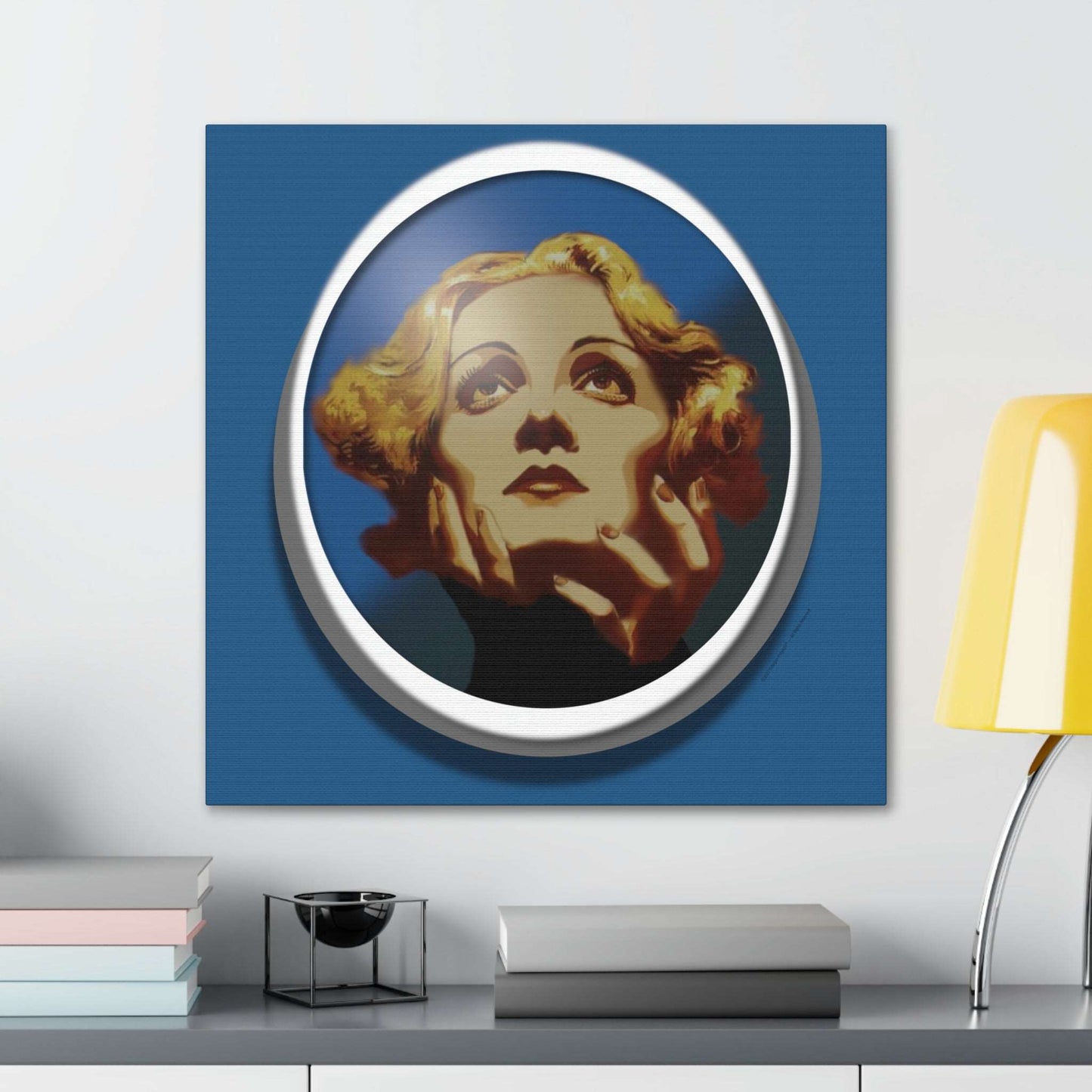  Just Being You, Your Way!-Canvas Wall Art | Marlene Dietrich captures the beauty and mystery of this Hollywood Diva-Canvas Print - MD P0P1P2P3