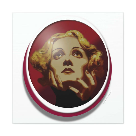 Canvas Wall Art | Marlene Dietrich captures the beauty and mystery of this Hollywood Diva Just Being You, Your Way!