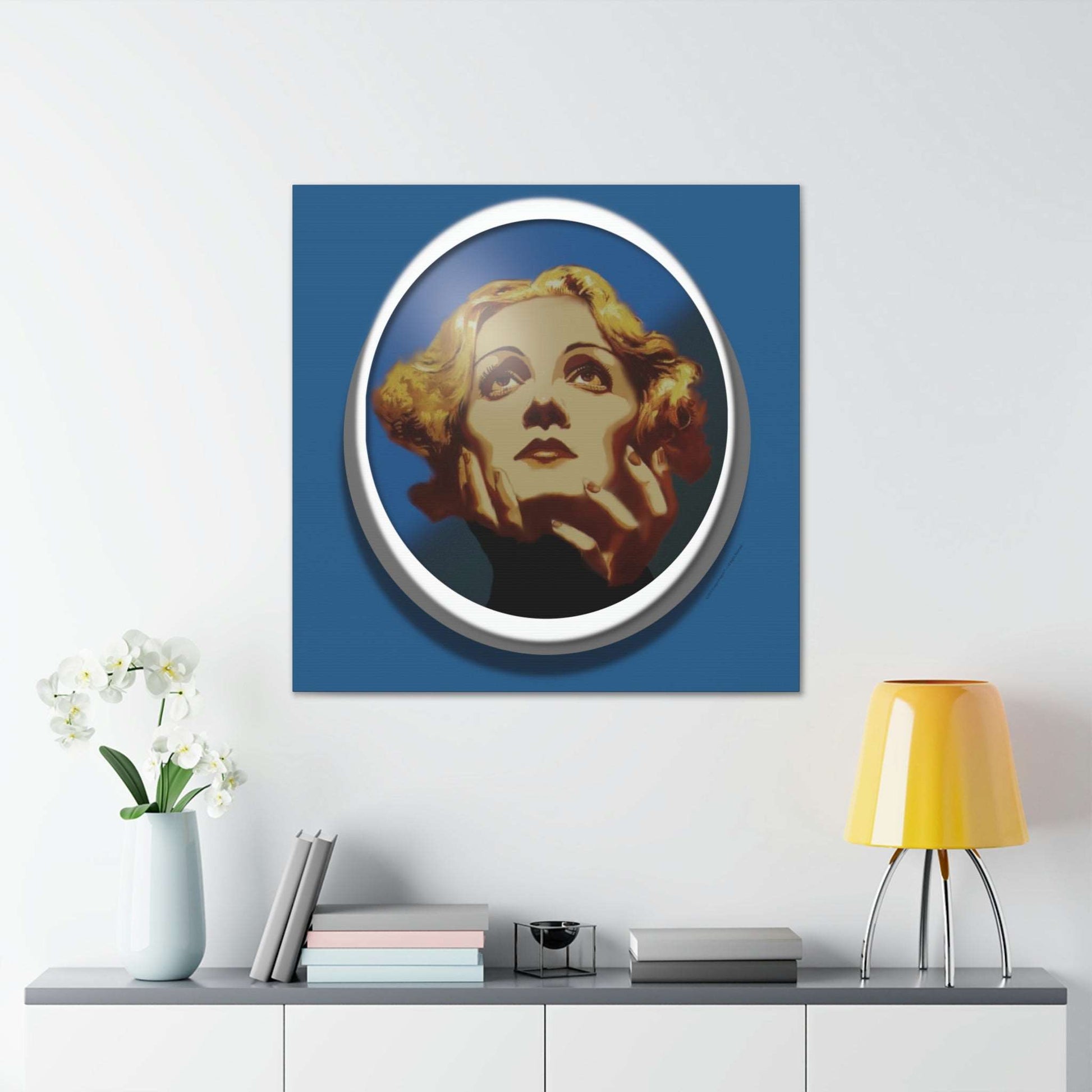  Just Being You, Your Way!-Canvas Wall Art | Marlene Dietrich captures the beauty and mystery of this Hollywood Diva-Canvas Print - MD P0P1P2P3