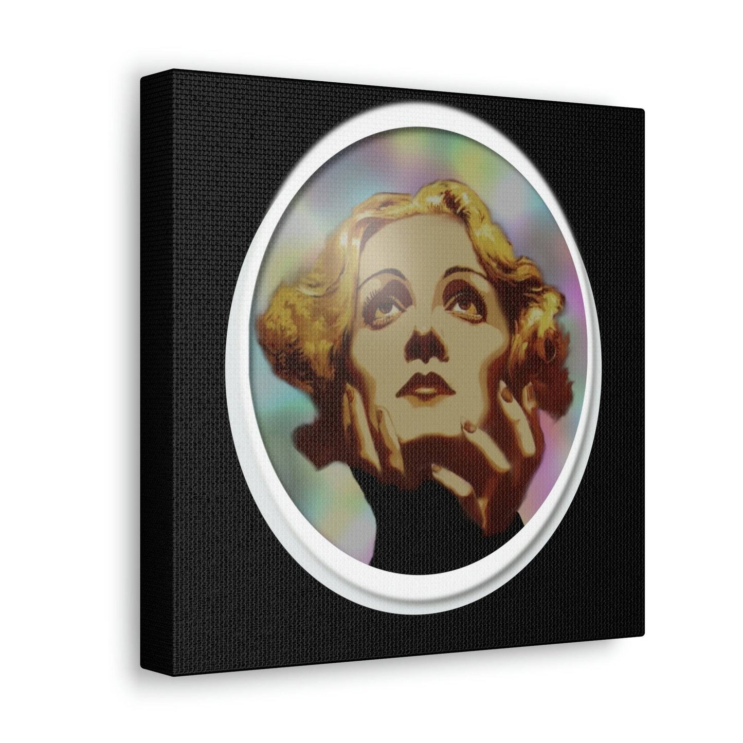  Just Being You, Your Way!-Canvas Wall Art | Marlene Dietrich captures the beauty and mystery of this Hollywood Diva-Canvas Print - MD P0P1P2P3