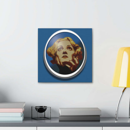  Just Being You, Your Way!-Canvas Wall Art | Marlene Dietrich captures the beauty and mystery of this Hollywood Diva-Canvas Print - MD P0P1P2P3