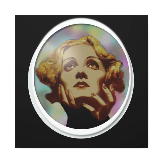 Canvas Wall Art | Marlene Dietrich captures the beauty and mystery of this Hollywood Diva Just Being You, Your Way!