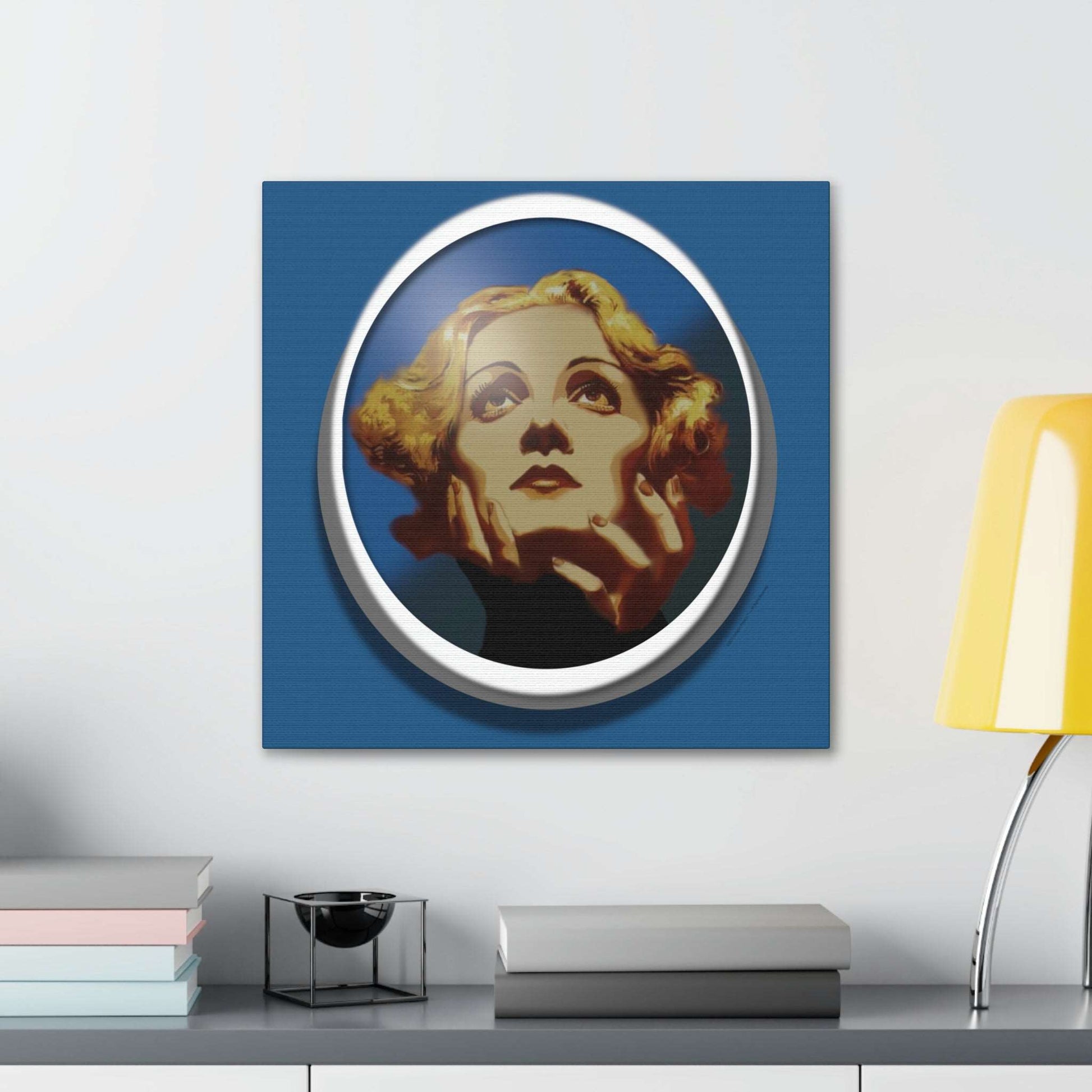  Just Being You, Your Way!-Canvas Wall Art | Marlene Dietrich captures the beauty and mystery of this Hollywood Diva-Canvas Print - MD P0P1P2P3