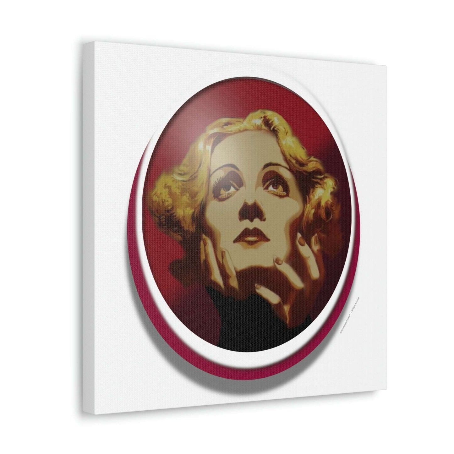  Just Being You, Your Way!-Canvas Wall Art | Marlene Dietrich captures the beauty and mystery of this Hollywood Diva-Canvas Print - MD P0P1P2P3