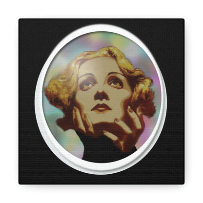  Just Being You, Your Way!-Canvas Wall Art | Marlene Dietrich captures the beauty and mystery of this Hollywood Diva-Canvas Print - MD P0P1P2P3