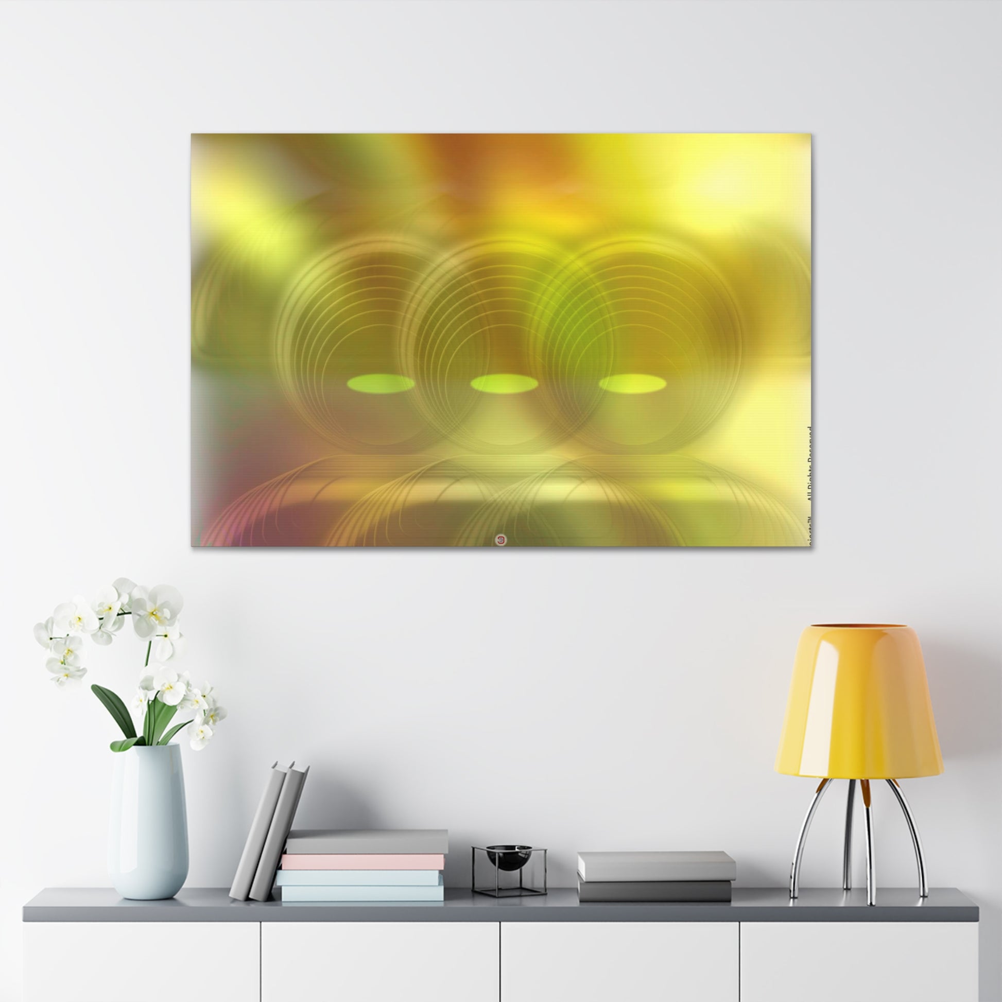  Just Being You, Your Way!-Canvas Wall Art | What the future may bring part V is an  eye-catching vibrant and colorful futuristic design-Canvas Print - WTFMB P0P1P2P3