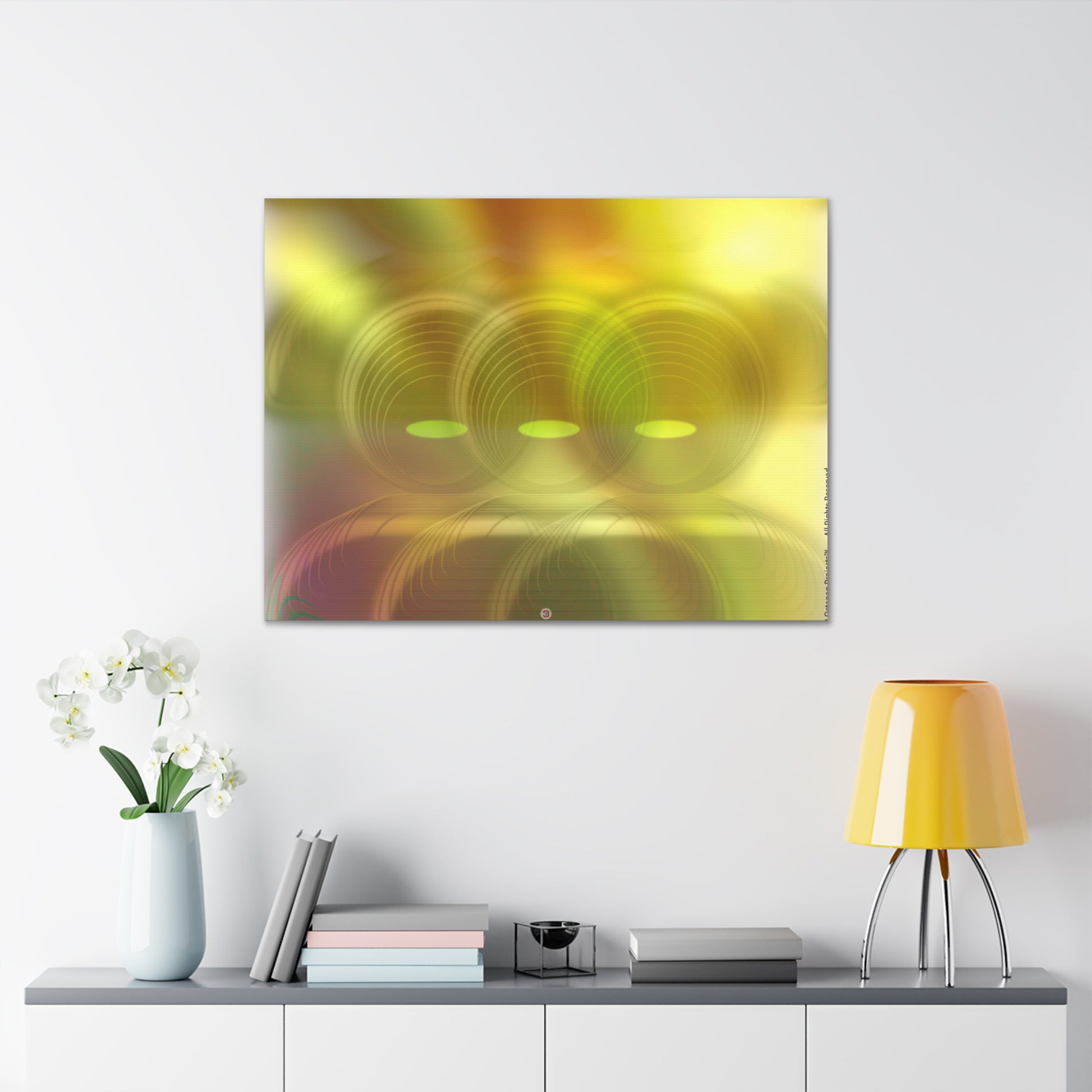  Just Being You, Your Way!-Canvas Wall Art | What the future may bring part V is an  eye-catching vibrant and colorful futuristic design-Canvas Print - WTFMB P0P1P2P3