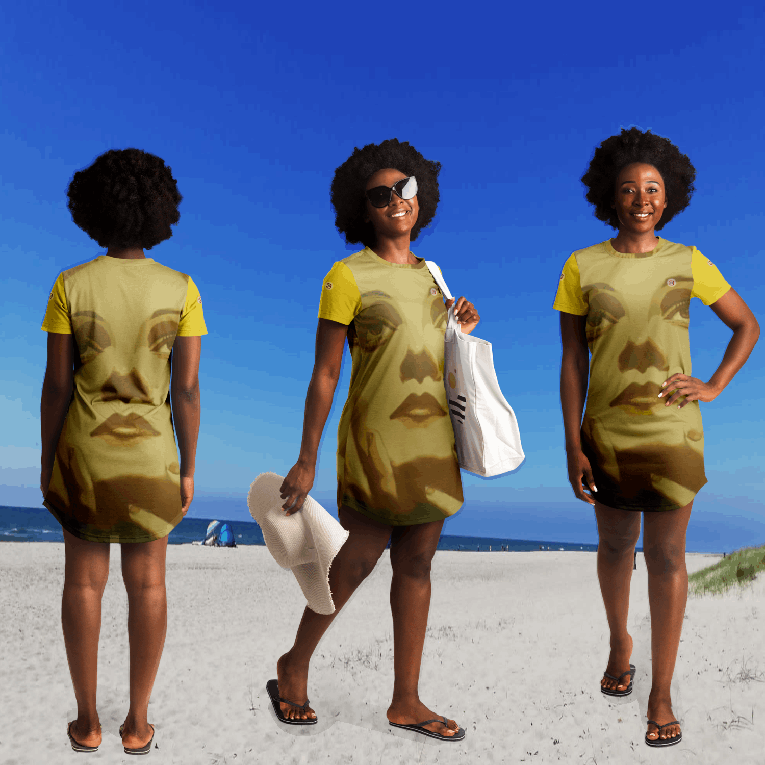  Just Being You, Your Way!-Casualwear for Divas | The T-Shirtdress you need in your closet: comfy, cute, and in loads of colors-T-Shirt Dress - AOP - MIX P0P1P2P3