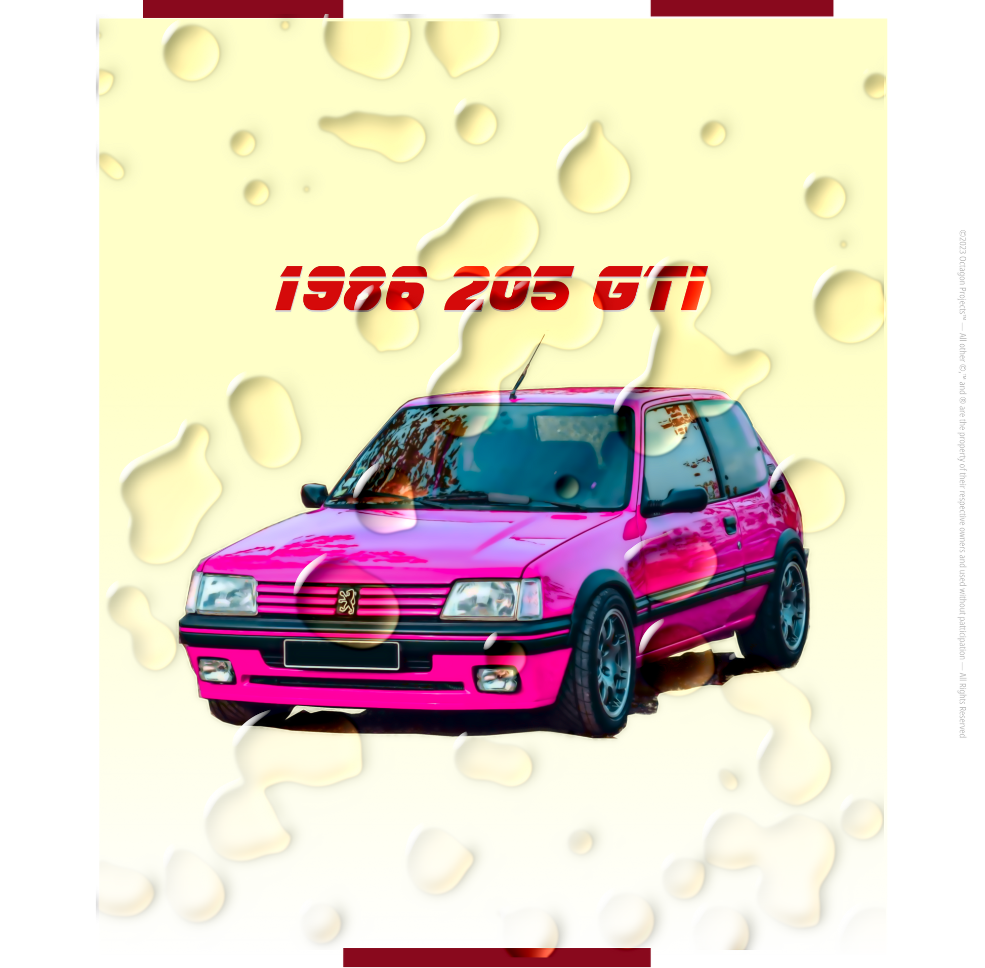  Just Being You, Your Way!-Casualwear for Dudes | 205 GTi short sleeved garage shirt-Short Sleeve Garage Shirt - AOP - 205 GTi P0P1P2P3