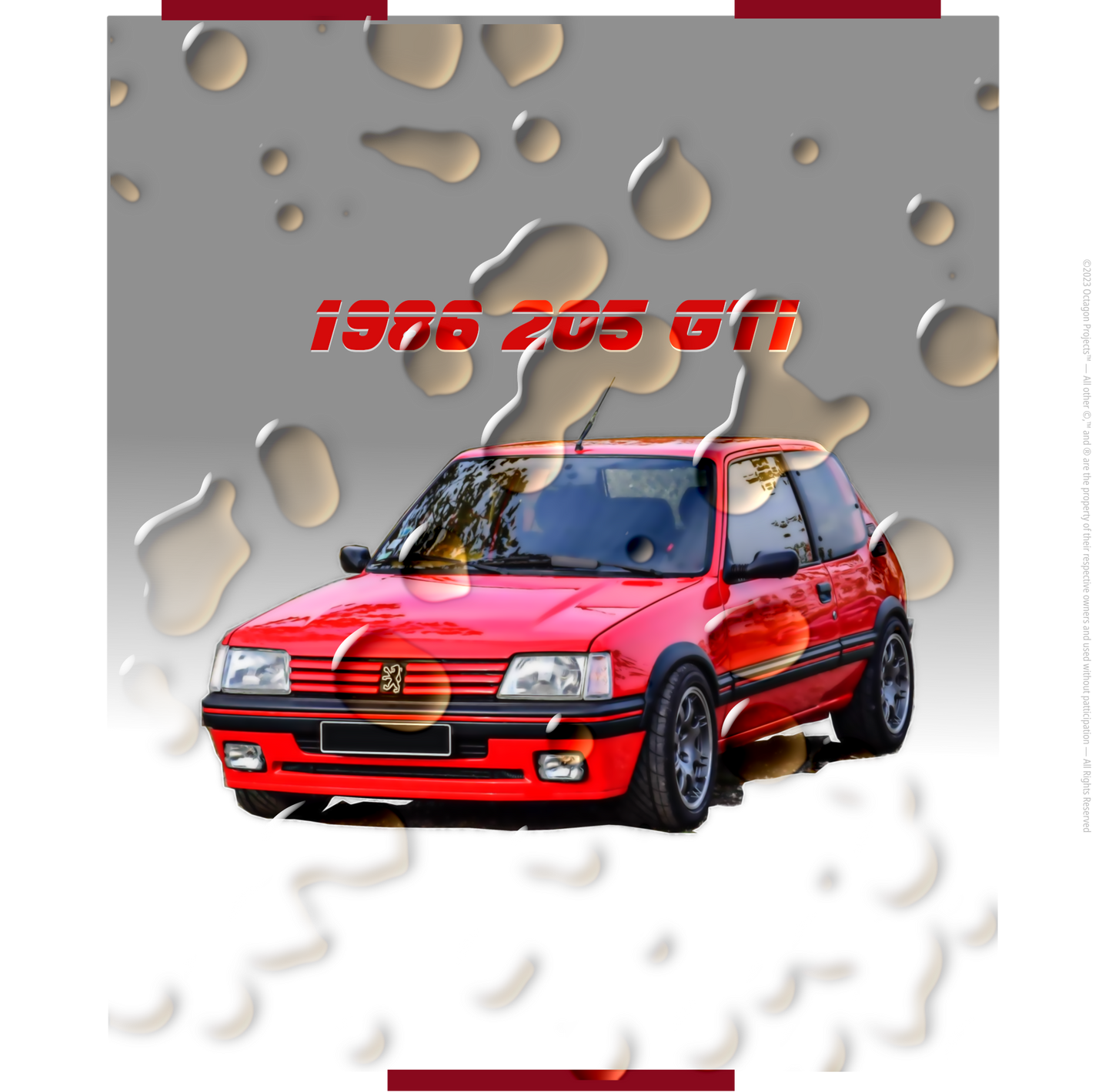  Just Being You, Your Way!-Casualwear for Dudes | 205 GTi short sleeved garage shirt-Short Sleeve Garage Shirt - AOP - 205 GTi P0P1P2P3