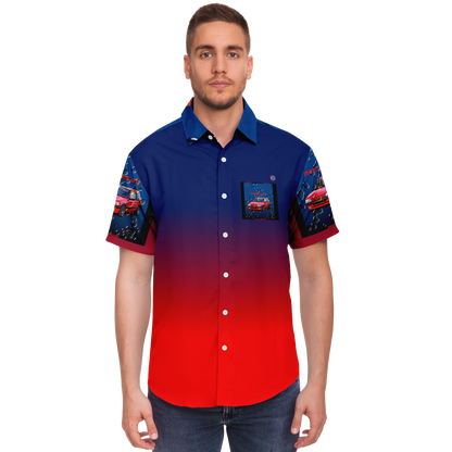  Just Being You, Your Way!-Casualwear for Dudes | 205 GTi short sleeved garage shirt-Short Sleeve Garage Shirt - AOP - 205 GTi P0P1P2P3